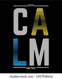 design typography vector keep calm for print t shirt