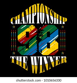 Design typography vevtor art