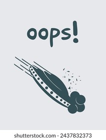 Design of UFO accident illustration
