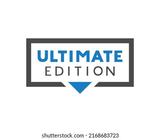 Design of ultimate edition symbol