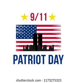 the design of the usa flag 9/11 day