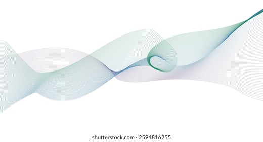 Design used for banner, template, science, business and many more. 
Abstract colorful glowing wave curved lines background.