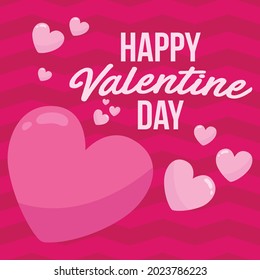 Design for Valentine's Day. For gift boxes full of holiday hearts, web posters, flyers, stylish brochures, greeting cards, covers. Romantic background illustration