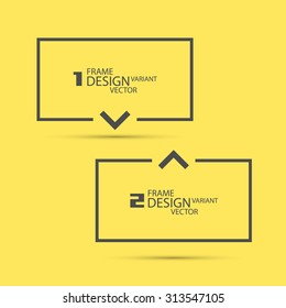 Design variant frame. Vector illustration