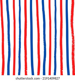 Design vector abstract background with brush line blue and red color, with white background. It is suitable for posters, flyers, websites, covers, banners, advertising, etc.