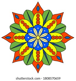 Design vector, abstract background, mandala 8 degrees, can be used as decoration for walls, ceilings, windows, backdrops, floor tiles, Muslim mosque ornaments.