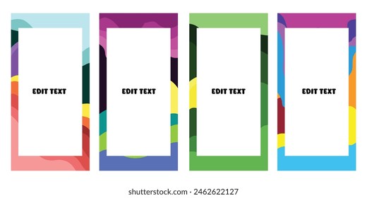 Design vector abstract background template for banner, poster, flyer, brochure, social media content 