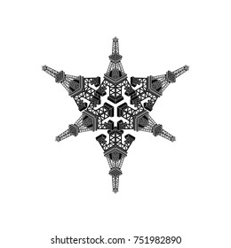 design vector abstract eiffel tower