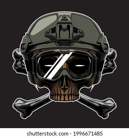 design vector army color in the dark beground