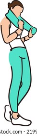 ilustración de arte vectorial de diseño de jogging