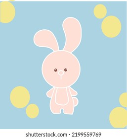 ilustración de arte vectorial de diseño de conejo