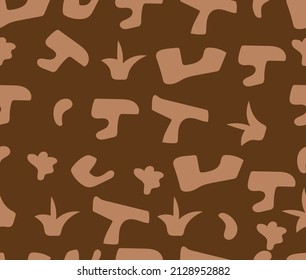 design vector art paper cut seamless pattern