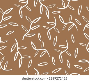 design vector art seamless pattern leaves