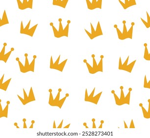 design vector art seamless pattern style crown