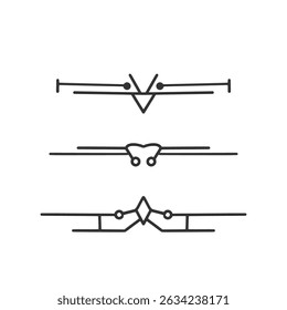 design vector artistic lines for printing, social media, books, frame artwork, social media frames, and other