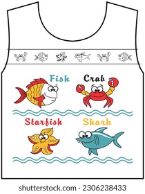 Design-Vektorgrafiken für Kinder-T-Shirt
