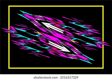 design vector background abstract decal with unique line pattern, car wrap