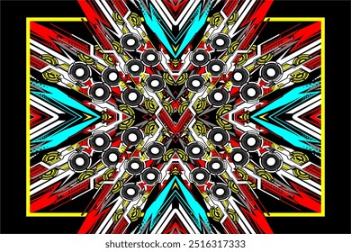 design vector background abstract decal with unique line pattern, car wrap