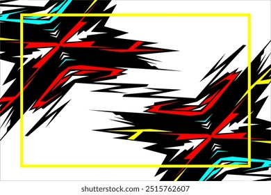 design vector background abstract racing, car decal, wrap car, my own work, not ai generate