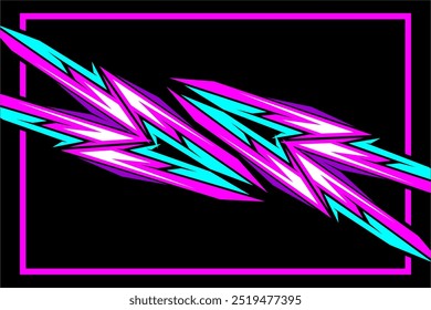 Diseño de fondo de Vector abstracto de carreras, coche de calcomanía