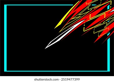 design vector background abstract racing, decal car