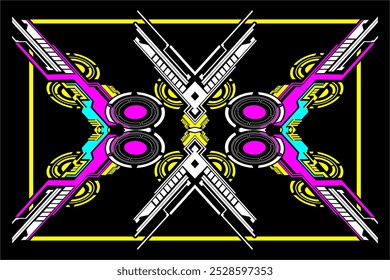 Diseño de fondo de Vector de carreras abstractas, coche de la etiqueta, abrigo de coche, con el patrón moderno, mi propio trabajo, no AI Generar