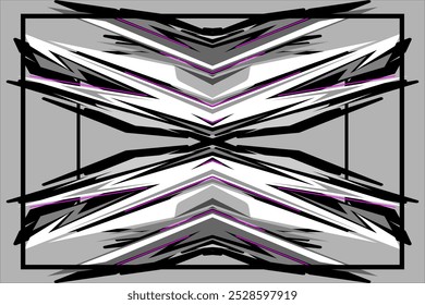 design vector background abstract racing, decal car, wrap car, with modern pattern, and grayscale color. my own work, not ai generate