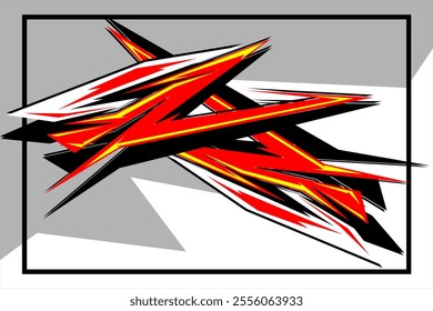 design vector background abstract racing, wrap car, background decal car with unique line pattern and bright color, look cool