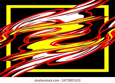 design vector background abstract wrap racing with cool line patterns and bright colors