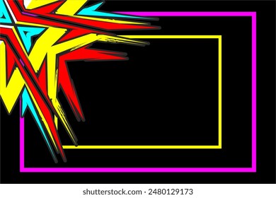 design vector background abstract wrap racing with a unique striped pattern and a combination of bright colors