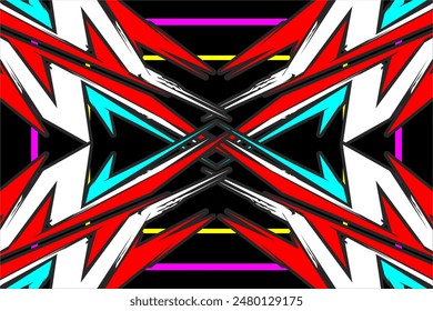 design vector background abstract wrap racing with a unique striped pattern and a combination of bright colors