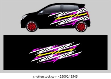 design vector background abstract wrap car with unique line pattern