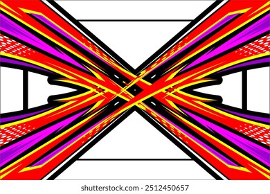 design vector background abstract wrap racing with unique line patterns and bright color combinations, my own work not ai generator