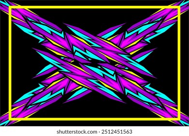 design vector background abstract wrap racing with unique line patterns and bright color combinations,looks cool my own work not ai generator