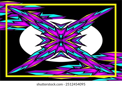 design vector background abstract wrap racing with unique line patterns and bright color combinations, my own work not ai generator