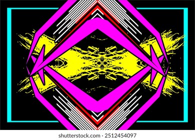 design vector background abstract wrap racing with unique line patterns and bright color combinations, my own work not ai generator