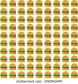 design vector background with burger food style. color combination. Can be used for wallpaper, decoration, etc.