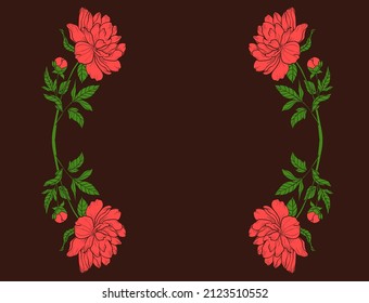 flor de fondo vectorial de diseño
