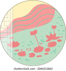 Design Vector Background nature objects