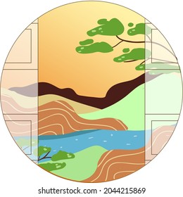 Design Vector Background nature objects