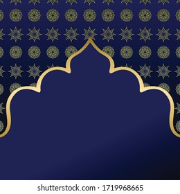 diseño de fondo vectorial y adorno ramadán