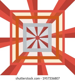 Design vector background with squares arranged down. Peach and gray in color. Can be used for wallpaper, stickers, prints, decorations, and others.
