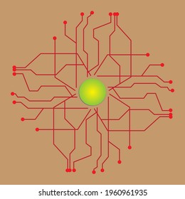 design vector background with technology style. color combination. Can be used for wallpaper, decoration, etc.