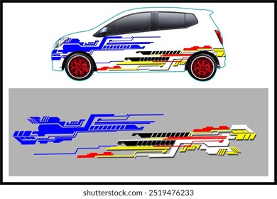 design vector background wrap car, cool modern car decal my own work, not ai generate