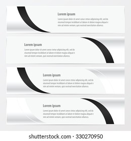design vector banner  black and white color