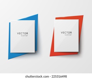 Design vector banner. Creative forms