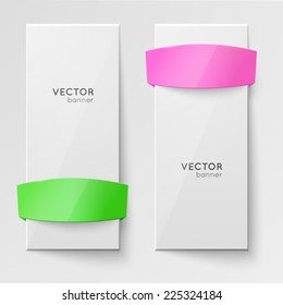 Design vector banner. Creative forms