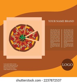 design and vector banner for pizza food