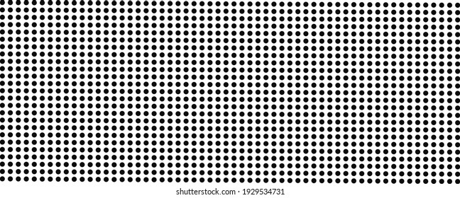 Design-Vektorbanner mit Polkadot-Musterhintergrund. Schwarz. Geeignet für Druck, Tapete, Dekoration, Website, Bearbeitung, Vorschaubild, Präsentation und andere Zwecke.