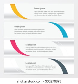 design vector banner yellow, blue, pink color
